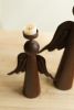 SET OF THREE RUSTIC IRON ANGELS