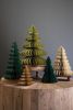 SET OF FIVE ACCORDION PAPER CHRISTMAS TREES - ONE EACH