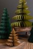 SET OF FIVE ACCORDION PAPER CHRISTMAS TREES - ONE EACH