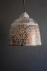 WHITEWASH RUSTIC METAL HAMMERED PENDANT LIGHT