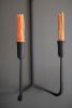 FORGED-IRON DOUBLE TAPER WALL SCONCE