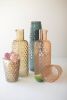 SET OF THREE BUBBLE GLASS CARAFES W TUMBLER - ONE EACH