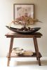 LARGE OVAL IRON BOWL
