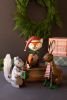 SET OF THREE RECYCLED METAL CHRISTMAS WOODLAND CRITTERS