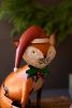 SET OF THREE RECYCLED METAL CHRISTMAS WOODLAND CRITTERS