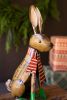SET OF THREE RECYCLED METAL CHRISTMAS WOODLAND CRITTERS