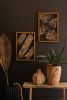 SET OF TWO FRAMED DRIFTWOOD LEAVES