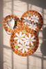 SET OF THREE NESTING MOSAIC TILE TABLES WITH METAL BASES
