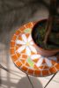 SET OF THREE NESTING MOSAIC TILE TABLES WITH METAL BASES