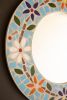 ROUND MOSAIC TILE FRAMED MIRROR