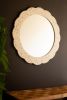 ROUND FRAMED CAPIZ SHELL MIRROR #2