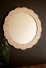 ROUND FRAMED CAPIZ SHELL MIRROR #2