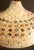 SPUN BAMBOO PENDANT LIGHT WITH CAPIZ SHELL DETAIL #3