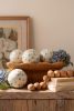 SPUN BAMBOO BALL WITH CAPIZ SHEL DETAIL