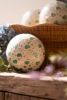 SPUN BAMBOO BALL WITH CAPIZ SHEL DETAIL