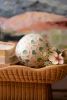 SPUN BAMBOO BALL WITH CAPIZ SHEL DETAIL