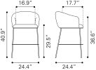 Essen Barstool Black & Bronze