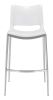 Ace Barstool White & Silver