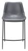 Magnus Counter Stool Dark Gray & Black