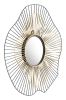 Comet Round Mirror Black & Gold
