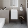 FM FURNITURE Haigleer Creek Bathroom Vanity with Integrated Sink, White