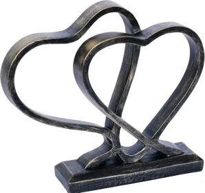 Heart Sculpture for Living Room Decor Heart Decoration Gift for Her and Him Love Wedding Anniversary Couples Gift Modern Heart Statue for Home Co
