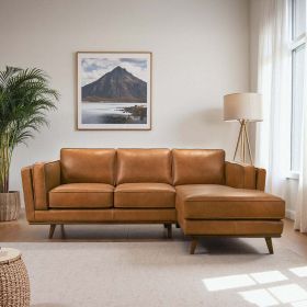 Chase Genuine Leather Sectional Right Facing