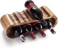 Wooden Countertop Wine Rack â€“ 8-Bottle Acacia Wine Holder Stand â€“ Freestanding Wine Storage â€“ Great for Home Decor No Assembly Required