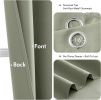 Sage Green Blackout Curtains for Bedroom Living Room 63 Inches Long 2 Panels