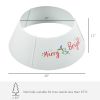 Bright Silver Christmas Tree Collar 26x26x9 inch Steel Tree Ring Skirt for Home Holiday Xmas Decoration