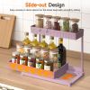 3 Pack Multi-Purpose Under Sink Organizers and Storage, 2026 L-Shaped Pull Out Cabinet Organizer for Bathroom & Kitchen