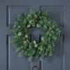 25.5 inch Eucalyptus Leaves Wreath for Front Door, Large Artificial Wreaths for All Seasons, Spring, Summer, Fall, Winter