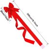 8 Pcs Christmas Cabinet Ribbons Bows for Kitchen 78.8 Inch Red Large Christmas Door Ribbon Cabinet Bows for Gifts Xmas Tree Home Wall Furniture Party