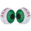 2 Packs Halloween Inflatables Large Set of Lighted Eyes Decoration, 3FT Blow Ups Green Eyes for Yard