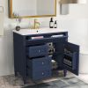 36'' Bathroom Vanity with Top Sink, Modern Bathroom Storage Cabinet with 2 Drawers and a Tip-out Drawer, Single Sink Bathroom Vanity