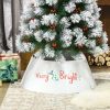 Bright Silver Christmas Tree Collar 26x26x9 inch Steel Tree Ring Skirt for Home Holiday Xmas Decoration