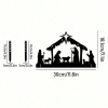 CIFbuy Waterproof Metal Nativity Projector Light Outdoor Wall Christmas Decoration