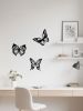 CIFbuy™ Graceful Insect Metal Wall Accents 3 pcs Featuring Black Dragonfly Hummingbird Butterfly Designs Delicate Hanging Wall Decoration for Gardens