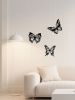 CIFbuy™ Graceful Insect Metal Wall Accents 3 pcs Featuring Black Dragonfly Hummingbird Butterfly Designs Delicate Hanging Wall Decoration for Gardens