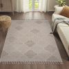 Guros Collection 5X7 Cream / Trellis Indoor / Outdoor Area Rug