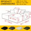75" Cloud Sectional Couch, L-Shape Chaise with R-Shape Chaise with Deep Seat and Comfortable 2 Seater Couch for Modern Living Room,(Plush Fabric),Grey