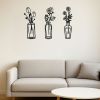 CIFbuy™ Metal Flower Wall Decorations Set of 3 Simple Iron Vase-Inspired Wall Art Ideal for Kitchens Bathrooms Living Rooms Bedrooms Studies Doors Por