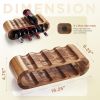 Wooden Countertop Wine Rack â€“ 8-Bottle Acacia Wine Holder Stand â€“ Freestanding Wine Storage â€“ Great for Home Decor No Assembly Required