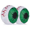 2 Packs Halloween Inflatables Large Set of Lighted Eyes Decoration, 3FT Blow Ups Green Eyes for Yard