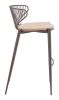 Silues Barstool Taupe & Brown