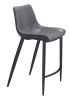 Magnus Counter Stool Dark Gray & Black