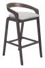 Troy Barstool Dove Gray & Espresso