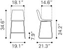 Smart Counter Stool Vintage Espresso
