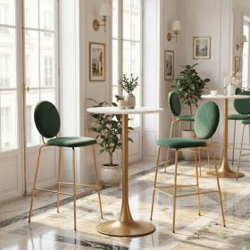 Odessa Barstool Green & Gold