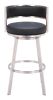 Gimsby Swivel Barstool Black
